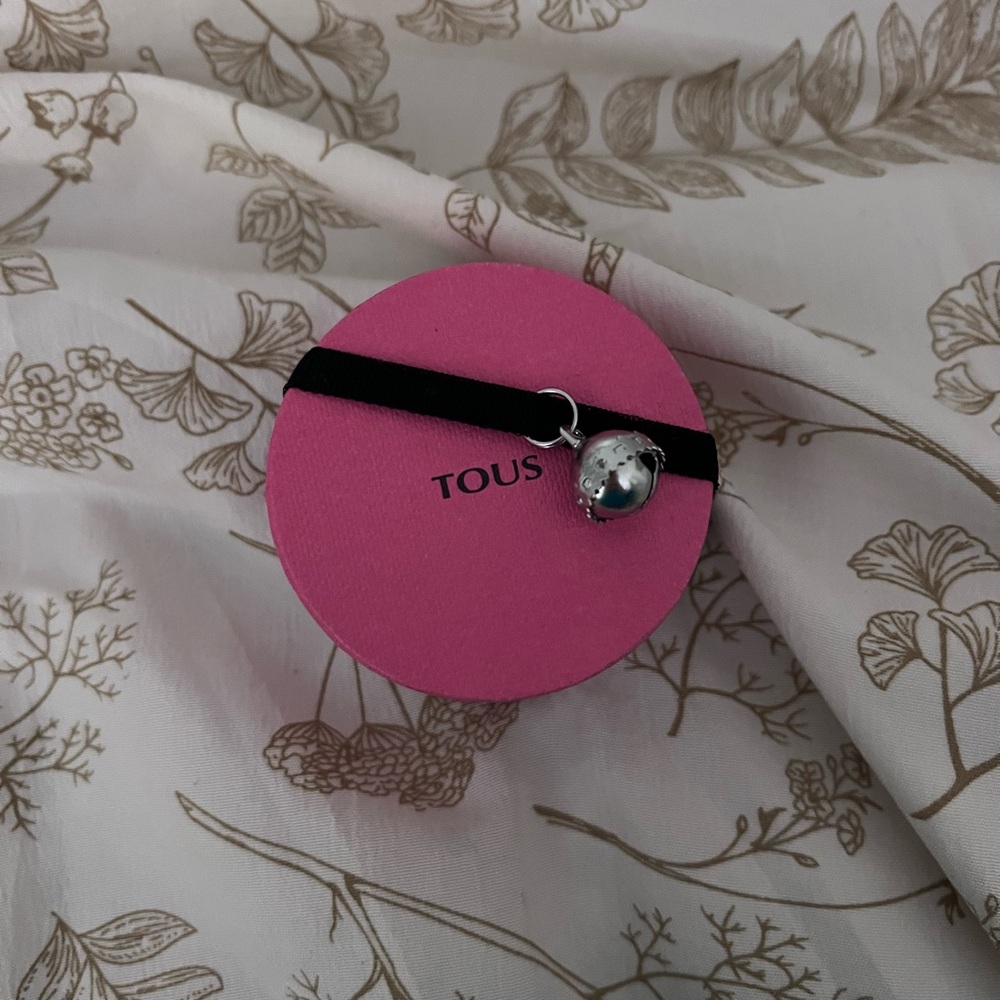 TOUS Designer Stud Heart Amethyst Earrings